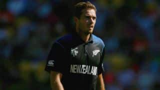Jason Roy dismissed for 9 by Tim Southee against New Zealand in 3rd ODI at Southampton